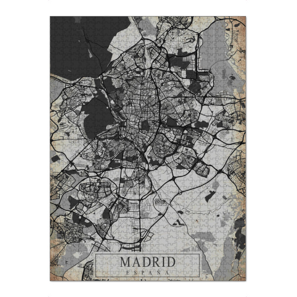 Puzzle Ravensburger "Madrid Retro City" artboxONE - Städte / Weitere,Kartografie