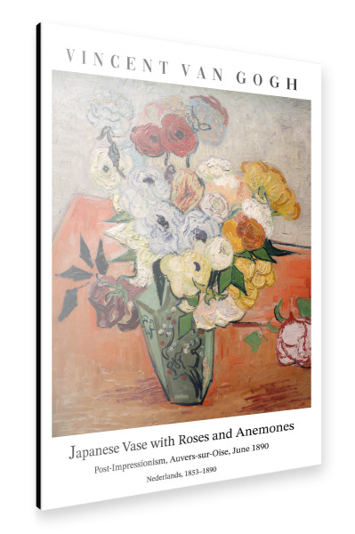 Alu-Dibond "Van Gogh - Rosen und Anemonen" 30x20 cm artboxONE