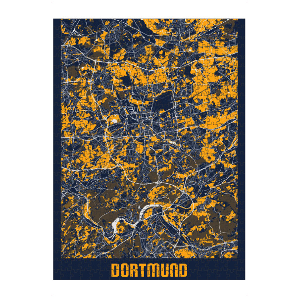 Puzzle Ravensburger "Dortmund Map" artboxONE - Städte / Weitere,Kartografie