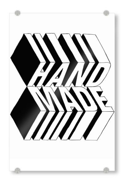 Acrylglasbild "Hand made typography" artboxONE - Typografie