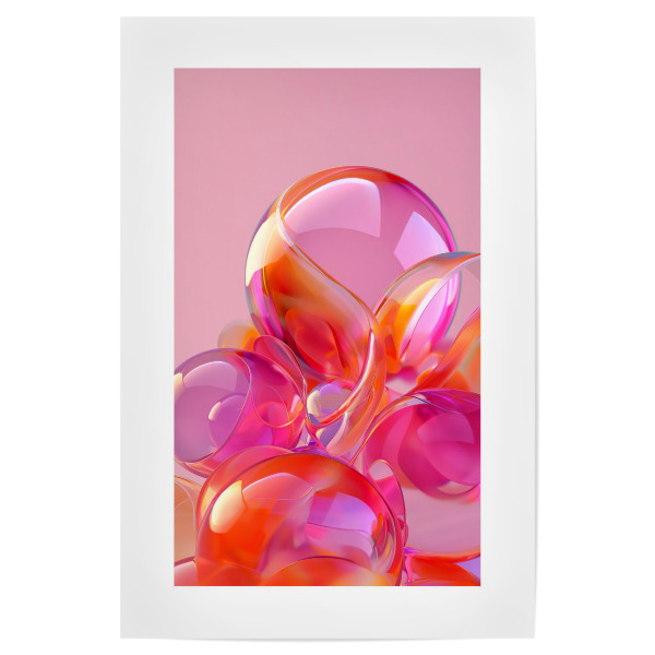 Poster 30x20 cm "Malou Studio-Glas Design Orange" artboxONE - Abstrakt,Architektur,Festivals