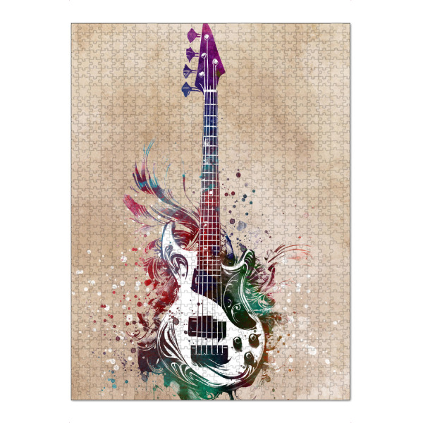 Puzzle Ravensburger "Gitarrenmusikinstrumentenkunst C" artboxONE - Musik - Gitarre,Gitarren,Musik,Ton,Instrument,Musikinstrument,Grafik