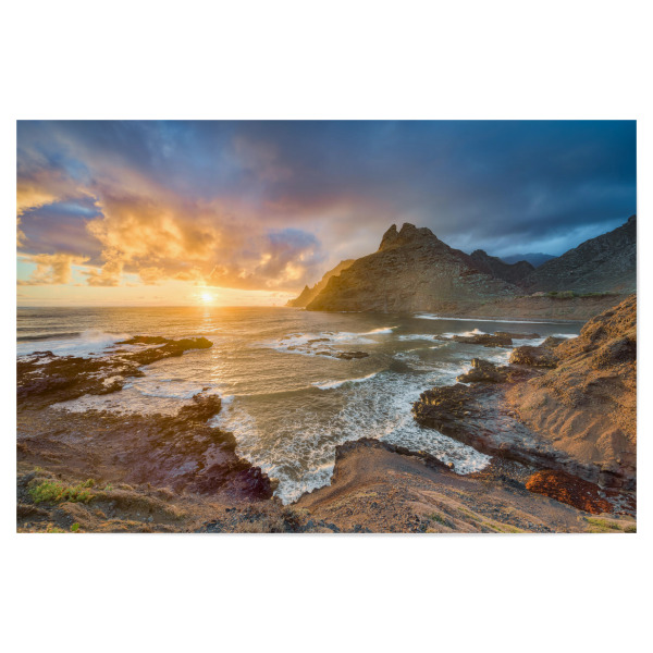 Poster "Teneriffa Punta del Hidalgo" artboxONE - Natur,Reise,Reise / Länder