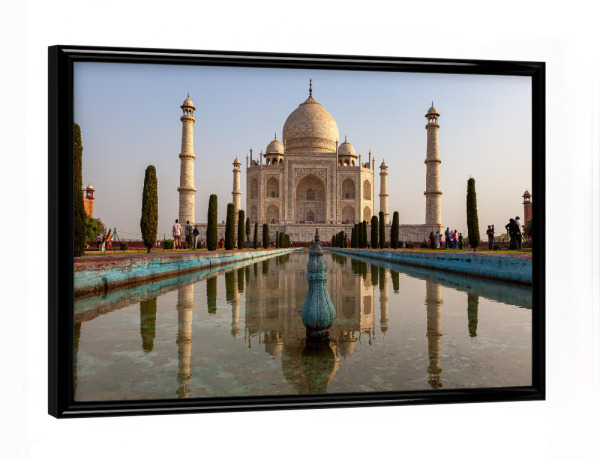 Poster mit schwarzem Rahmen "Das indische Taj Mahal" artboxONE - Architektur,Reise / Asien - Taj mahal,Tadsch mahal,Uttar pradesh,Agra,Indien