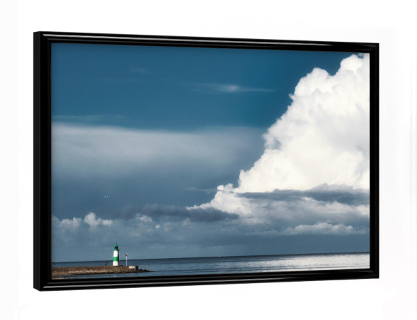 Poster mit schwarzem Rahmen "Der Leuchtturm von Schleimünde" artboxONE - Natur,Reise,Reise / Strand und Meer