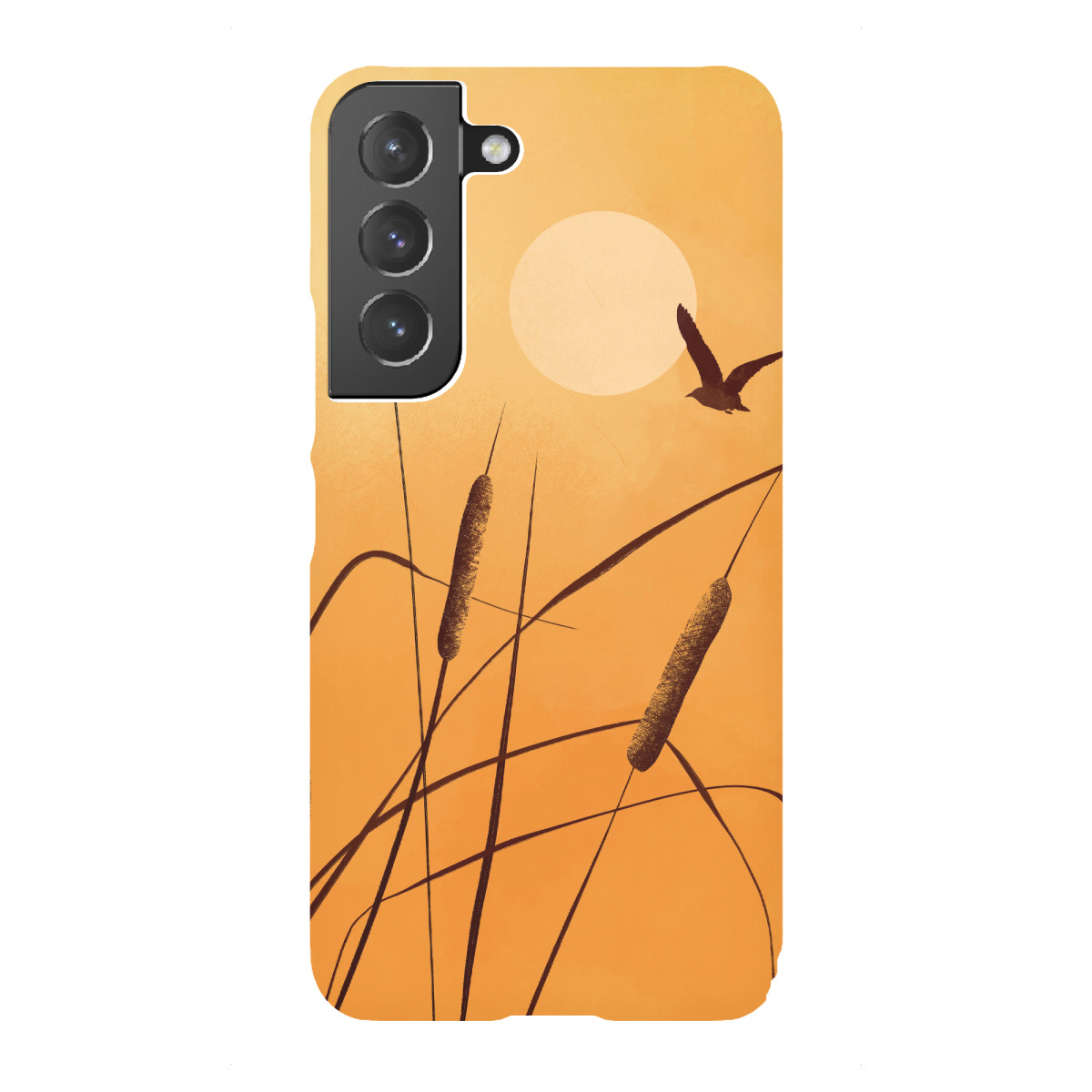 Samsung Galaxy "Bernsteinfarbener Himmel" Premium-Case Handyhülle artboxONE