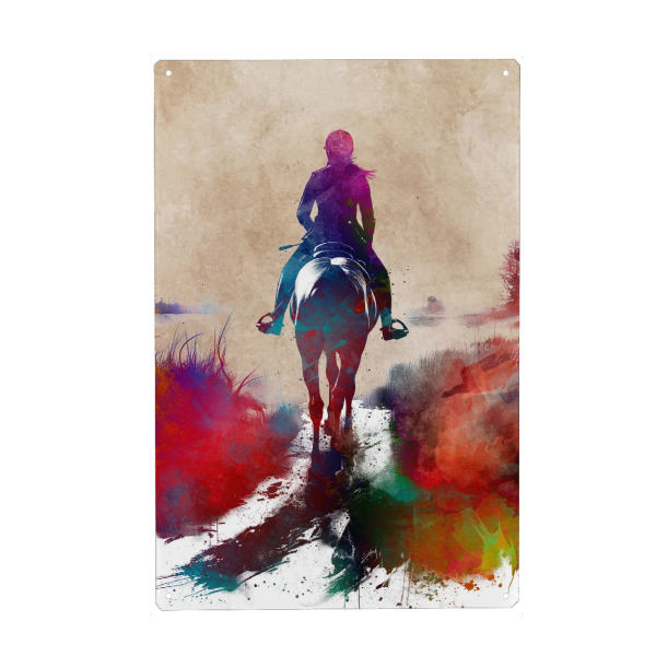 Holzbild "Reitsportkunst H" artboxONE - Sport,Sport / Motivation - Pferd,Reiten,Reiten,Reiter,Sport,Sport,Grafik