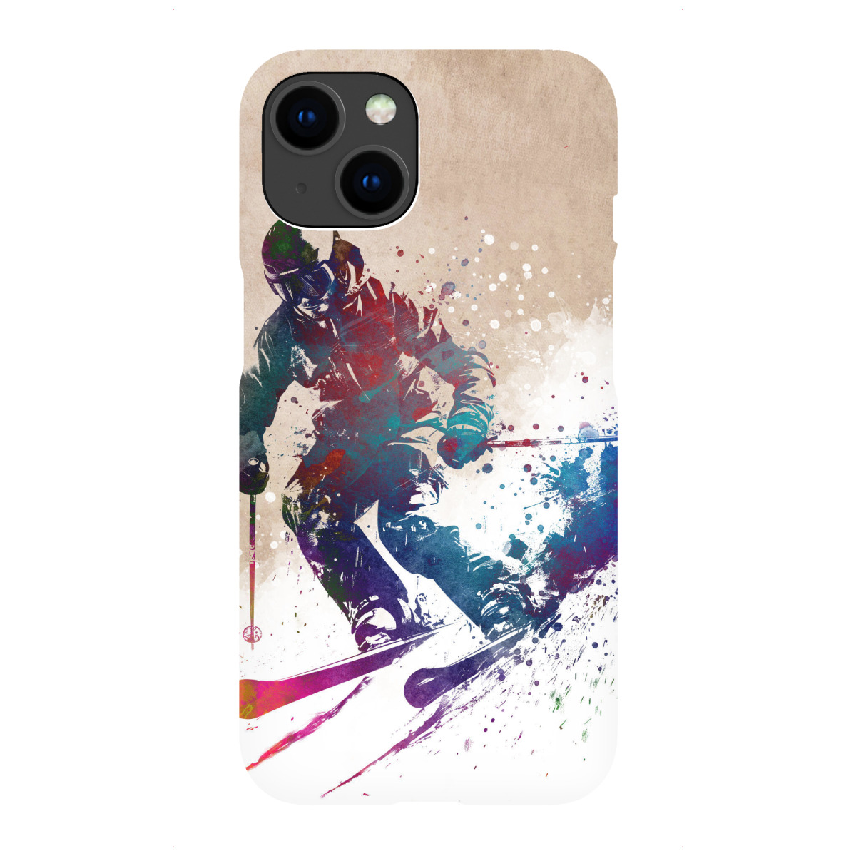 iPhone "Skisportkunst C" Premium-Case Handyhülle artboxONE
