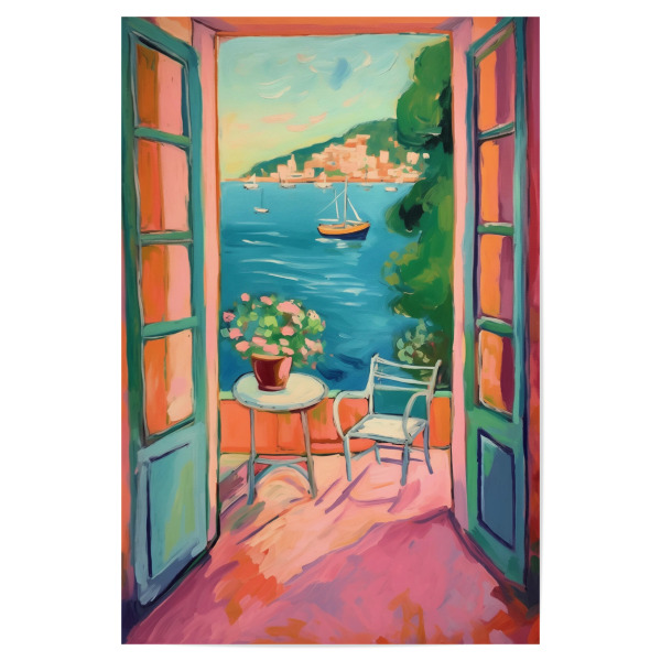 Poster 30x20 cm "Mediterrane Stimmung" artboxONE - Natur,Abstrakt,Reise / Strand und Meer