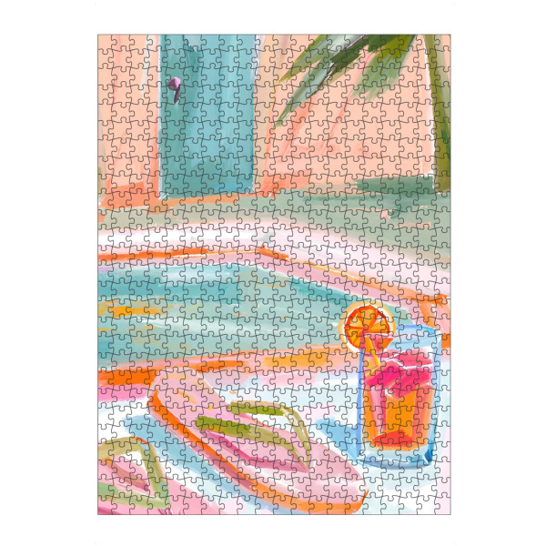 Puzzle Ravensburger "Pooltime" artboxONE - Abstrakt,Reise / Strand und Meer,Essen & Trinken / Alkohol
