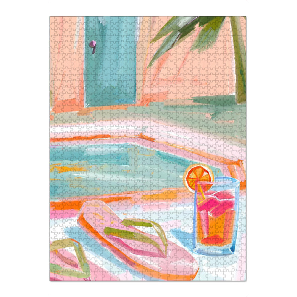 Puzzle Ravensburger "Pooltime" artboxONE - Abstrakt,Reise / Strand und Meer,Essen & Trinken / Alkohol