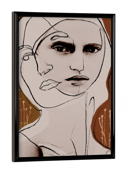 Poster mit schwarzem Rahmen "Schein Und Sein" artboxONE - Abstrakt,Menschen,Für Mama