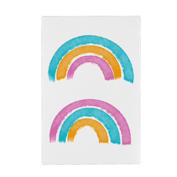 Holzbild "Gute Stimmung Regenbogen" artboxONE - Abstrakt - Regenbogen,Gute stimmung,Kinder,Lustig,Positiv,Selbstliebe,Selbstfürsorge