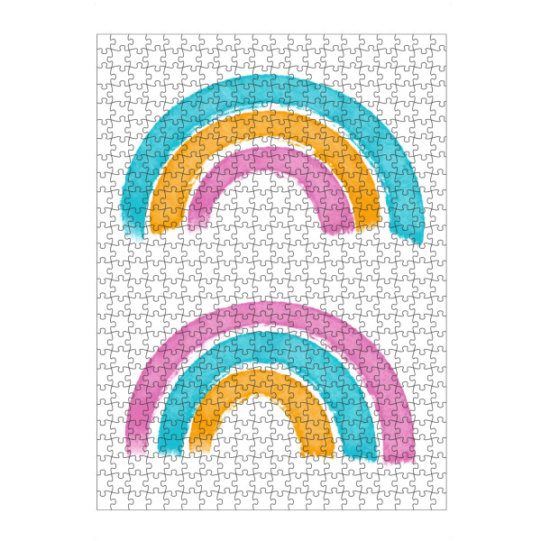 artboxONE Puzzle "Gute Stimmung Regenbogen" artboxONE - Abstrakt - Regenbogen,Gute stimmung,Kinder,Lustig,Positiv,Selbstliebe,Selbstfürsorge