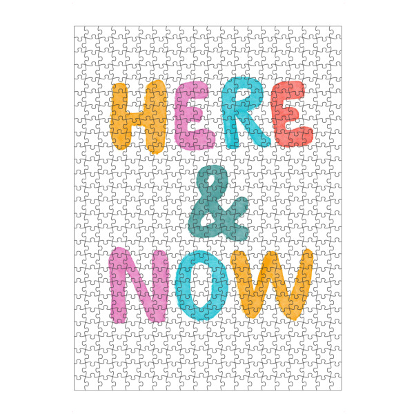 artboxONE Puzzle "Hier und Jetzt" artboxONE - Typografie,Abstrakt
