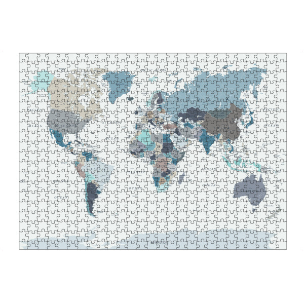 Puzzle Ravensburger "Weltkarte in neutralen Tönen" artboxONE - Reise,Kartografie