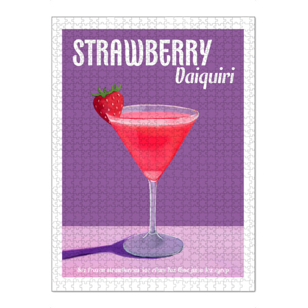 Puzzle Ravensburger "Erdbeer-Daiquiri-Cocktail" artboxONE - Essen & Trinken / Alkohol