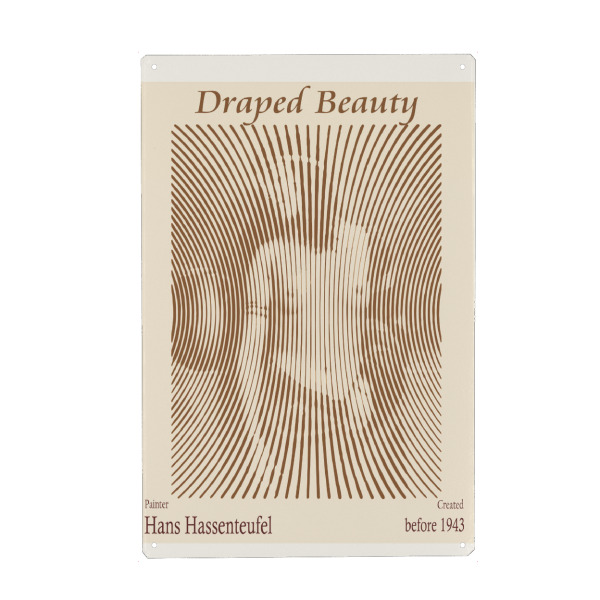 Holzbild "Drapierte Schönheit" artboxONE - Abstrakt