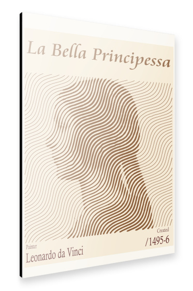 Alu-Dibond "La Bella Principessa" 30x20 cm artboxONE