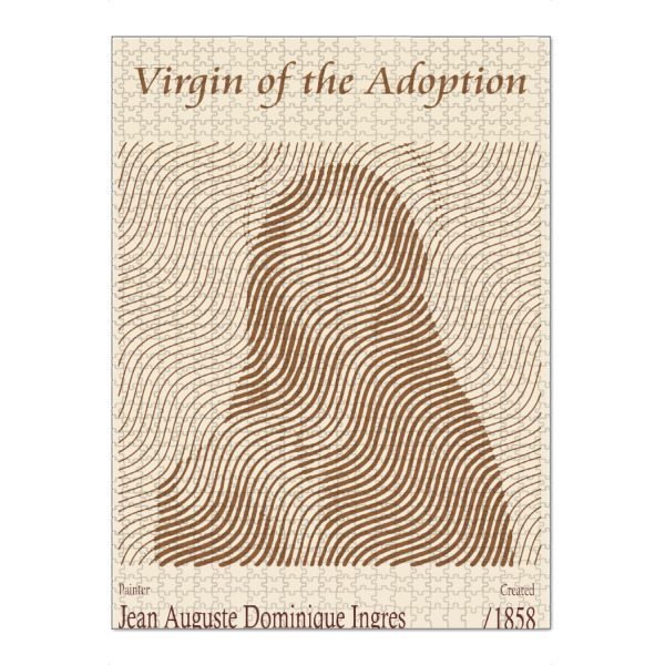 Puzzle Ravensburger "Jungfrau der Adoption (1858)" artboxONE - Abstrakt,Menschen