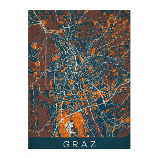 artboxONE Puzzle "Graz Vintage" artboxONE - Städte / Weitere,Kartografie