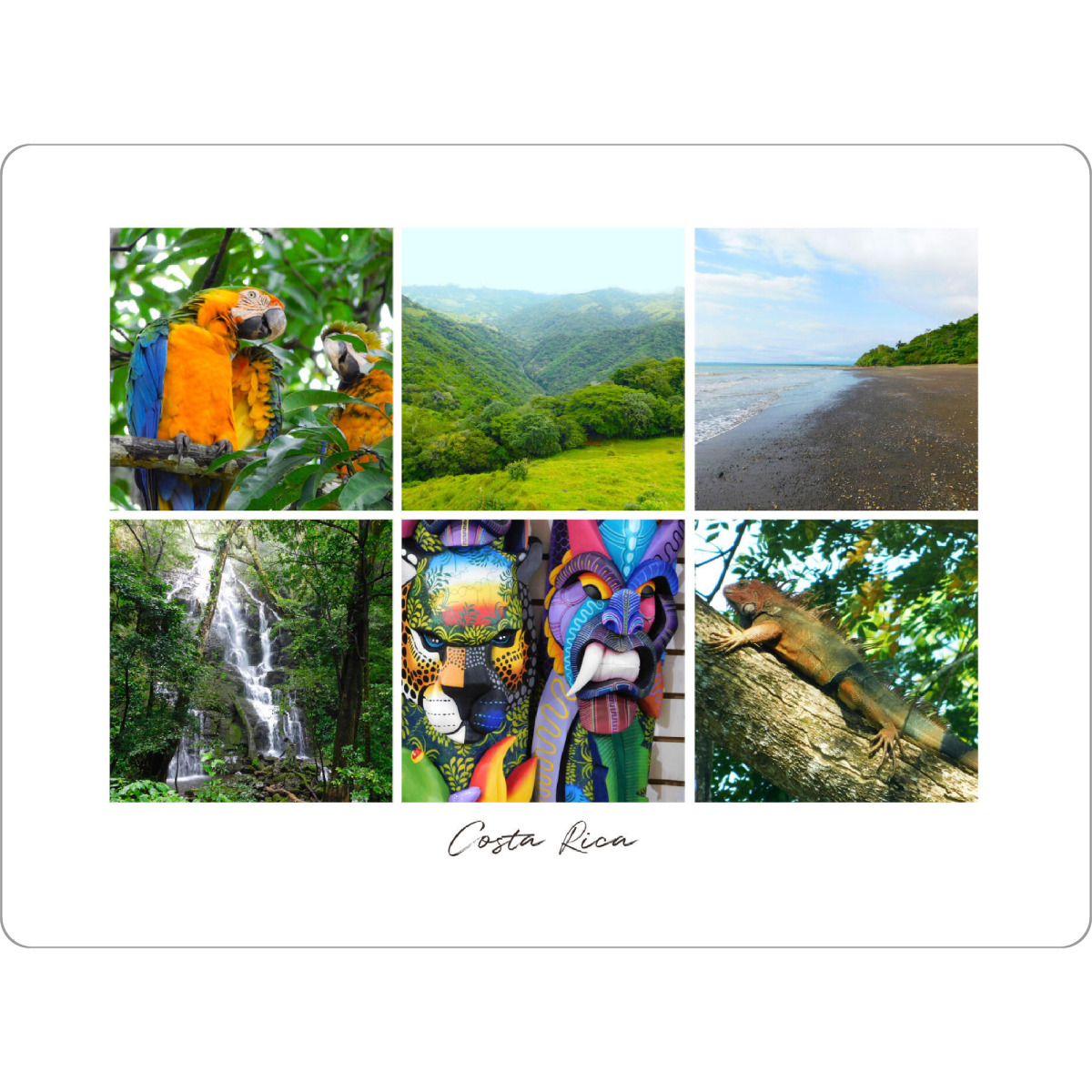 Tischset "Costa Rica Kollage" artboxONE - Natur,Reise,Reise / Länder