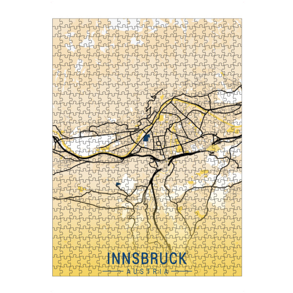 artboxONE Puzzle "Stadt Innsbruck Map" artboxONE - Städte / Weitere,Kartografie
