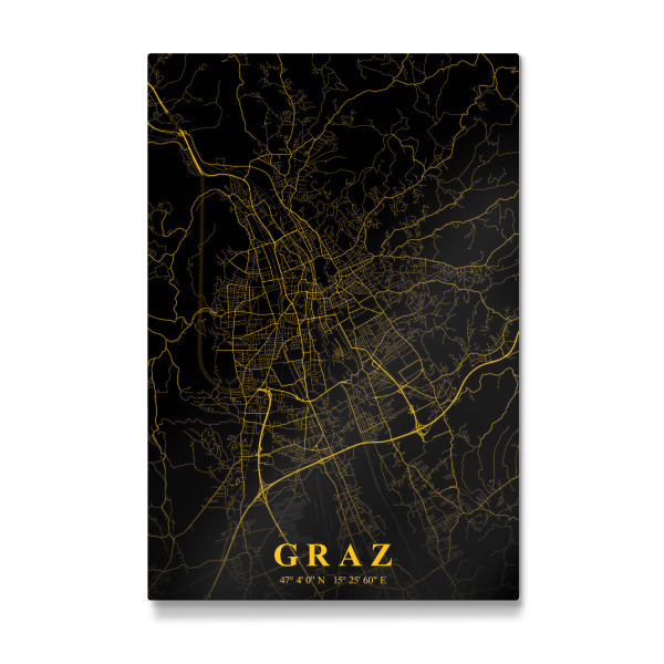 Galerie-Print "Graz als Stadtplan" 30x20 cm artboxONE