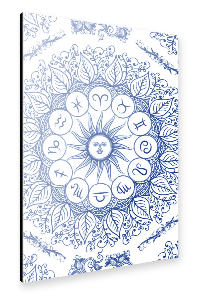 Alu-Dibond "Sternzeichen - Portugiesisch" 75x50 cm artboxONE