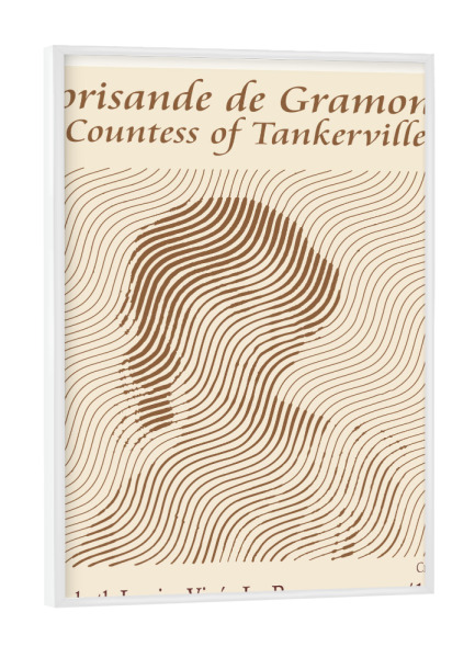 Poster mit weißem Rahmen "Corisande de Gramont" artboxONE - Abstrakt