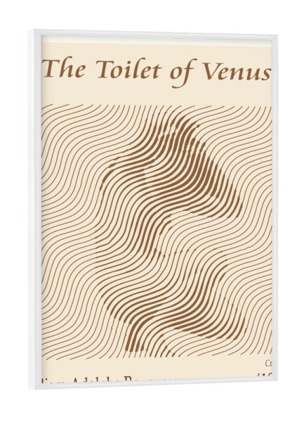 Poster mit weißem Rahmen "Die Toilette der Venus (1873)" artboxONE - Abstrakt,Menschen,Männer