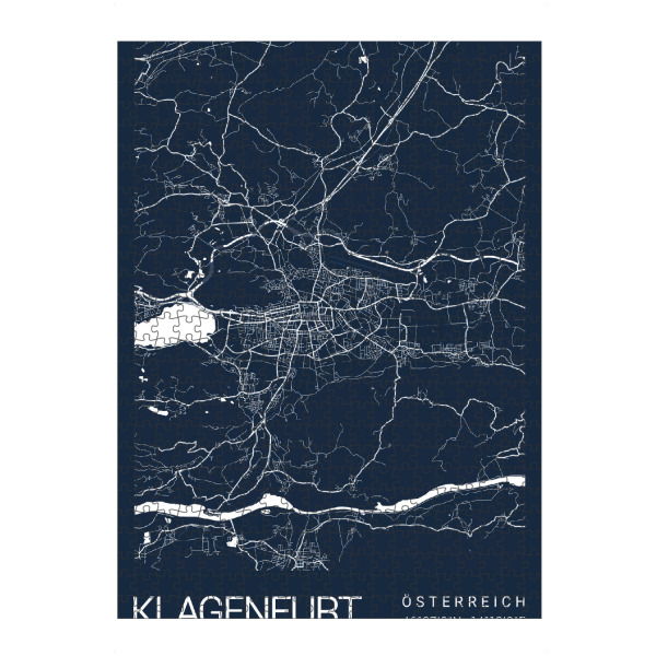 Puzzle Ravensburger "Klagenfurt Österreich" artboxONE - Städte / Weitere,Kartografie