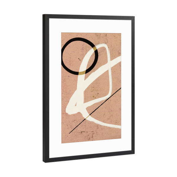Poster mit Rahmen Schwarz (Metallic) "Balance Act l" artboxONE - Abstrakt,Für Mama,Für Papa