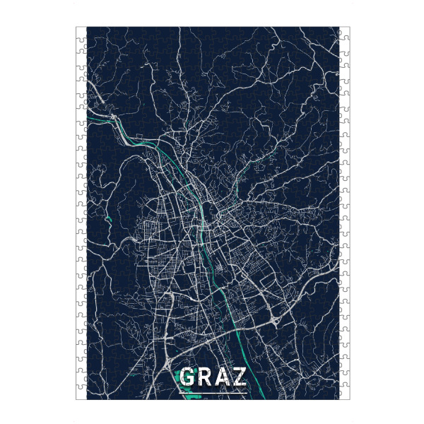 artboxONE Puzzle "Graz Map" artboxONE - Städte / Weitere,Kartografie
