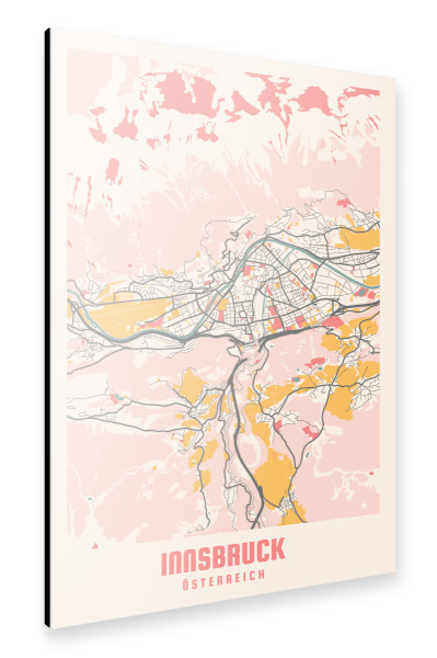 Alu-Dibond "Innsbruck Stadt" 30x20 cm artboxONE