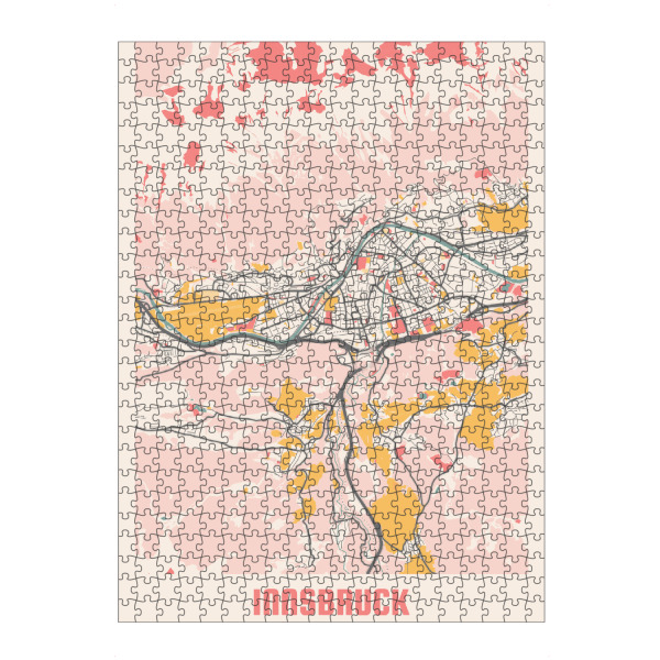 Puzzle Ravensburger "Innsbruck Stadt" artboxONE - Städte / Weitere,Kartografie