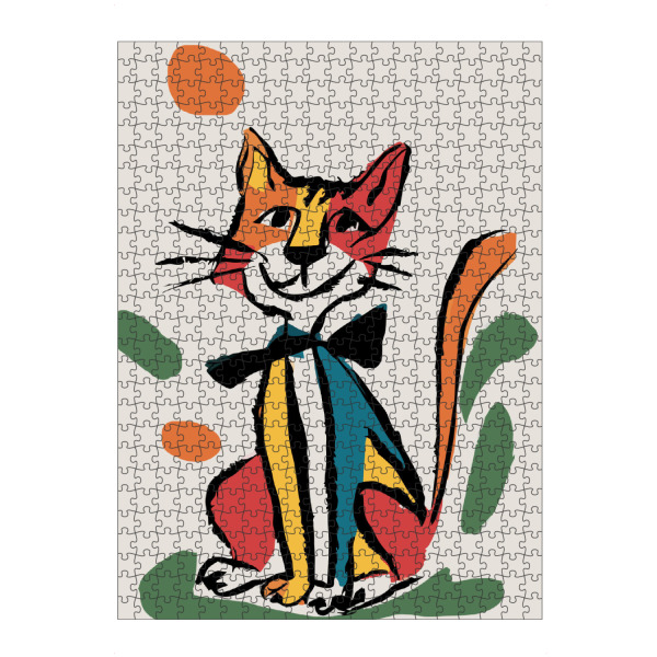Puzzle Ravensburger "Abstract fun cat" artboxONE - Abstrakt