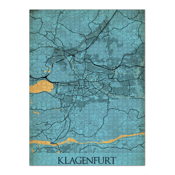 Puzzle Ravensburger "Retro City Klagenfurt" artboxONE - Städte / Weitere,Kartografie