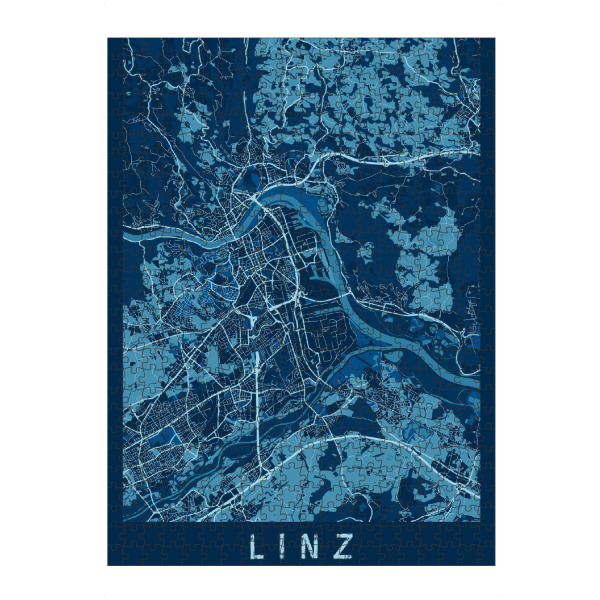 artboxONE Puzzle "Stadtplan Linz" artboxONE - Städte / Weitere,Kartografie
