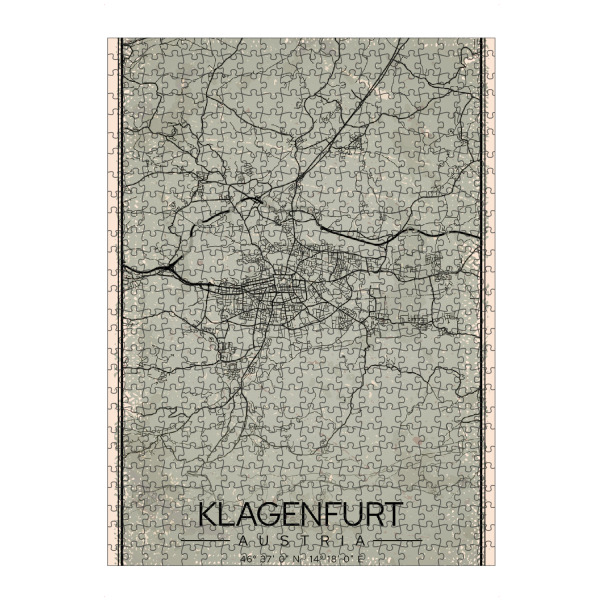 artboxONE Puzzle "Stadt Klagenfurt Vintage" artboxONE - Städte / Weitere