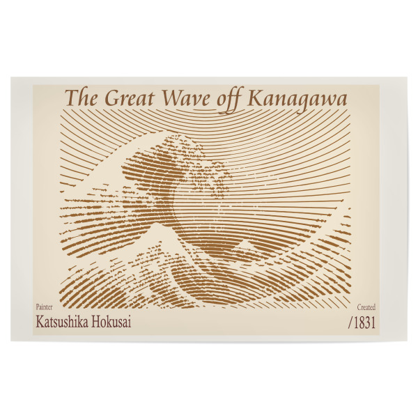 Poster 30x20 cm "Die Welle vor Kanagawa" artboxONE - Reise,Abstrakt,Reise / Strand und Meer