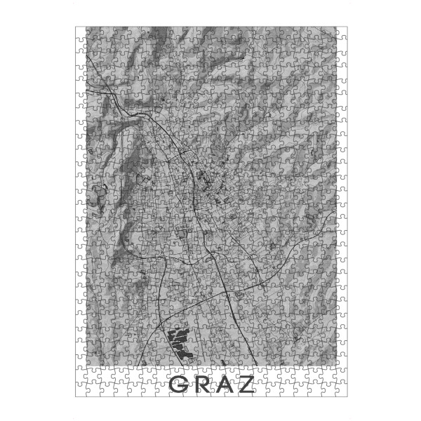 Puzzle Ravensburger "Graz Bleistift Map" artboxONE - Städte / Weitere