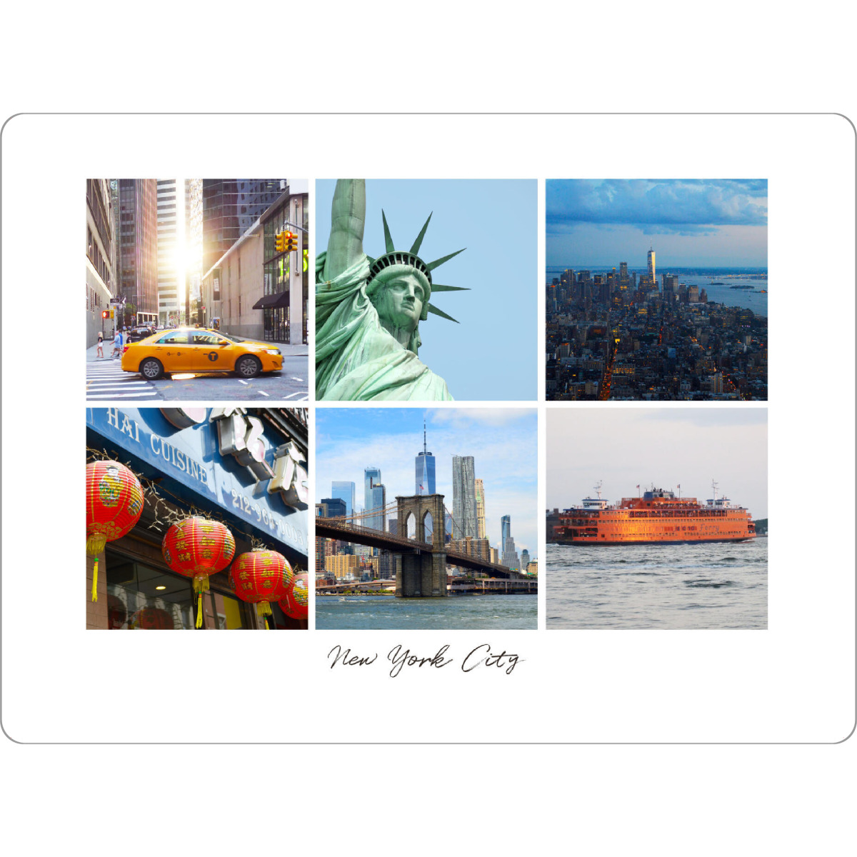 Tischset "NYC Manhattan Collage" artboxONE - Städte / New York,Reise,Architektur,Reise / Länder