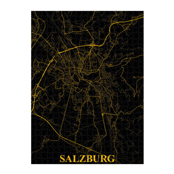 Puzzle Ravensburger "Salzburg als Stadtplan" artboxONE - Städte / Weitere,Kartografie
