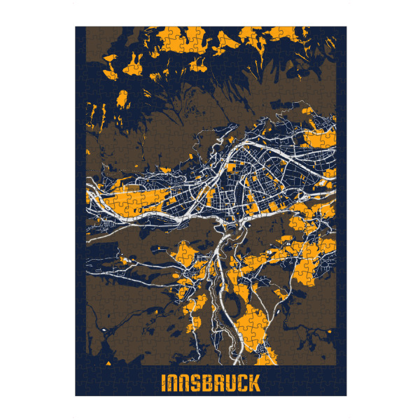 Puzzle Ravensburger "Innsbruck City" artboxONE - Städte / Weitere,Kartografie