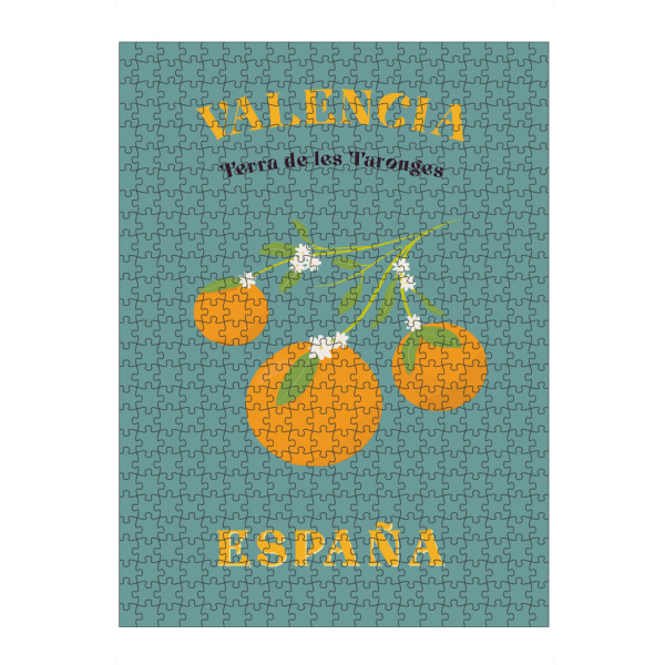 Puzzle Ravensburger "Valencia - Land der Orangen" artboxONE - Typografie,Reise / Strand und Meer,Städte / Weitere,Essen & Trinken / Obst & Gemüse