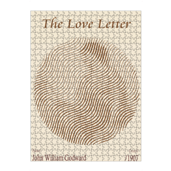 artboxONE Puzzle "Der Liebesbrief (1907)" artboxONE - Abstrakt,Menschen