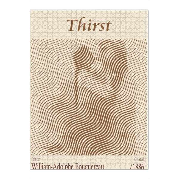 Puzzle Ravensburger "Durst (1886)" artboxONE - Abstrakt,Menschen