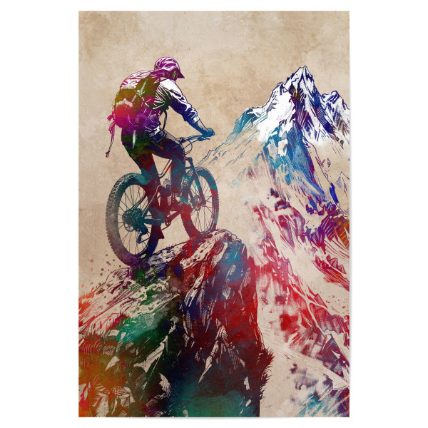 Poster "Radsportkunst T" artboxONE - Sport,Sport / Motivation - Fahrrad,Radfahren,Fahrrad,Biker,Radfahrer,Grafik