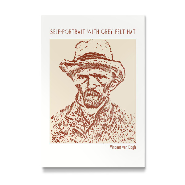 Galerie-Print "Self-Portrait Vincent (Line Art)" 30x20 cm artboxONE